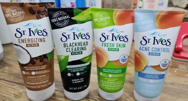 St. Ives Face Scrubs – 100% Natural Exfoliation