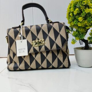 Chic Geometric Pattern Handbag