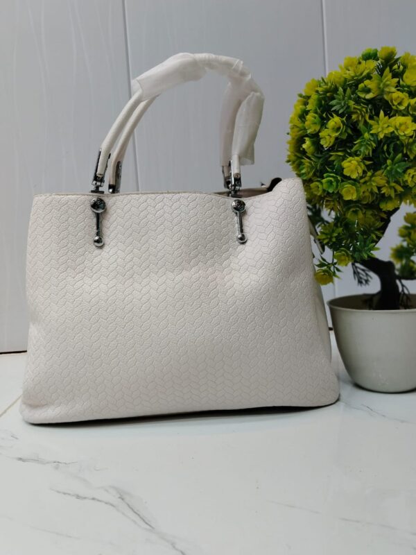 Elegant Brown Textured Handbag