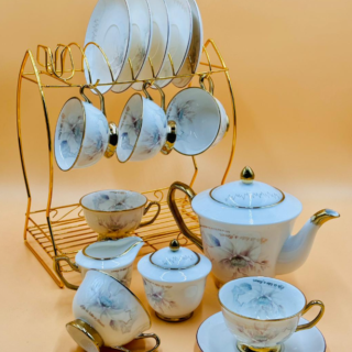 18-Piece Bone China Tea Serving Set