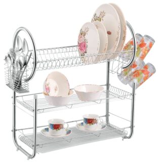 3-Tier Stainless Steel Dish Drying Rack