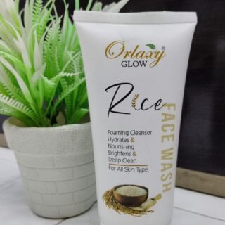 Orlaxy Glow Rice Face Wash – Foaming Cleanser